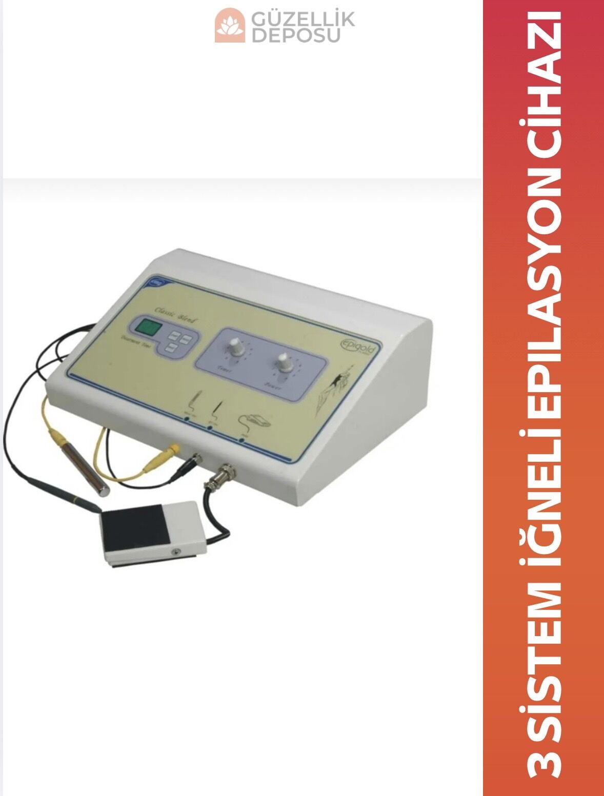 3 Sistem İğneli Epilasyon Cihazı – Galvanik, Termoliz ve Blend Teknolojili Profesyonel Kalıcı Epilasyon Makinesi