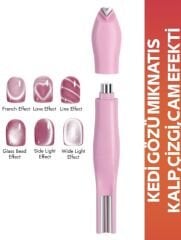 Kedi gözü Mıknatıs Kalp Desen,Çizgi Desen Fransız Model KediGözü