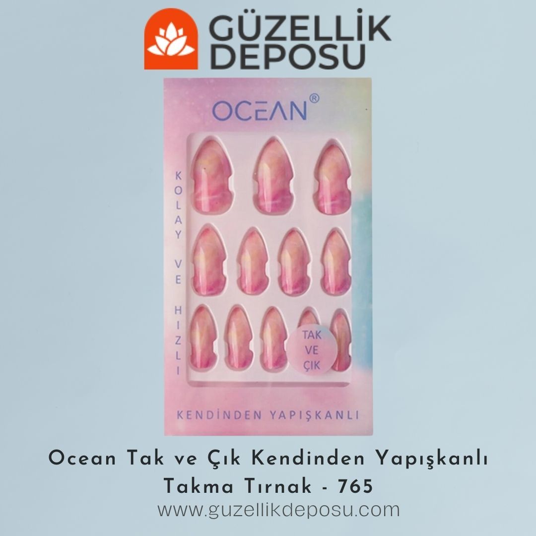 Ocean Takma Tırnak Tak Ve Çık Kendinden Yapışkanlı - 765