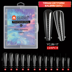 Protez Tırnak Üst Form Balerin Kompozit 120'li Poly Jel