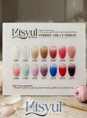 Protez Tırnak Nail Art Fileli Ombre Air Cushion Jeli Ombre Boyası 14 Renk