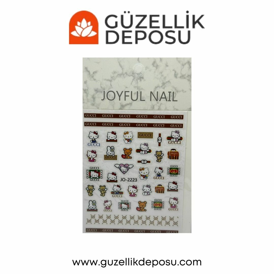 Hello Kitty Tırnak Süsleme Sticker 2223