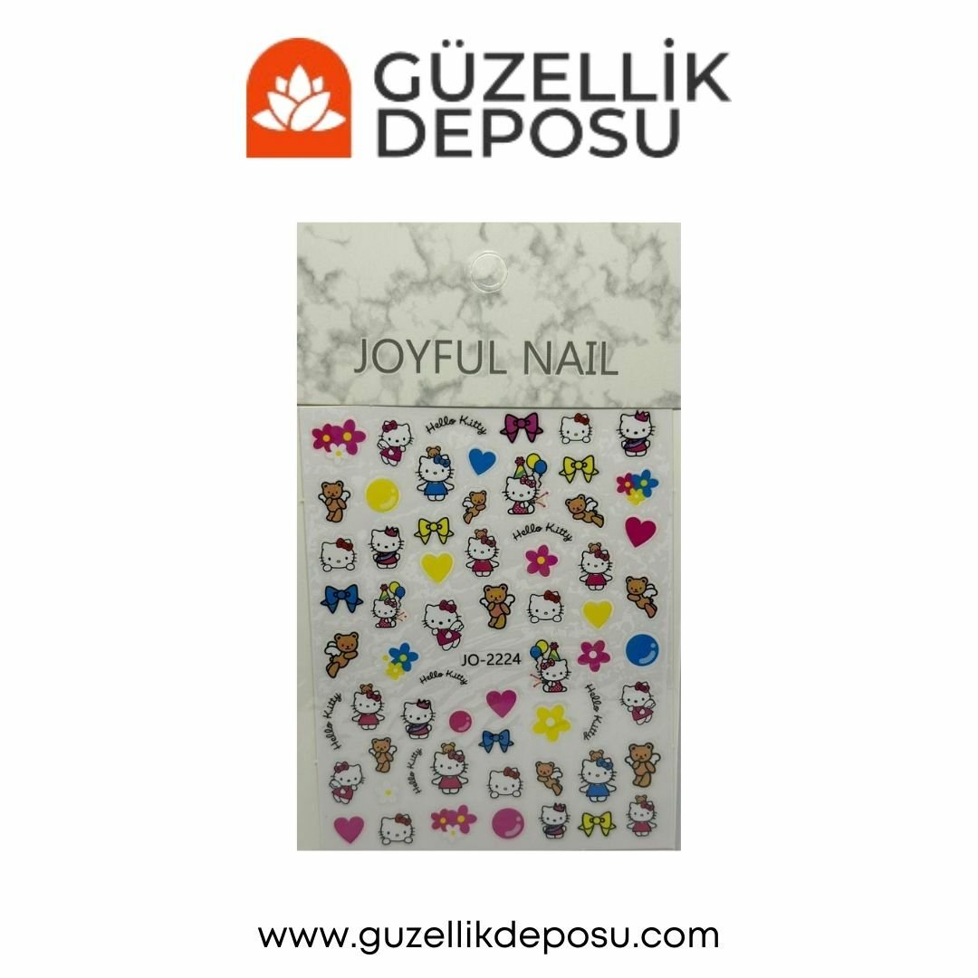 Hello Kitty Tırnak Süsleme Sticker 2224