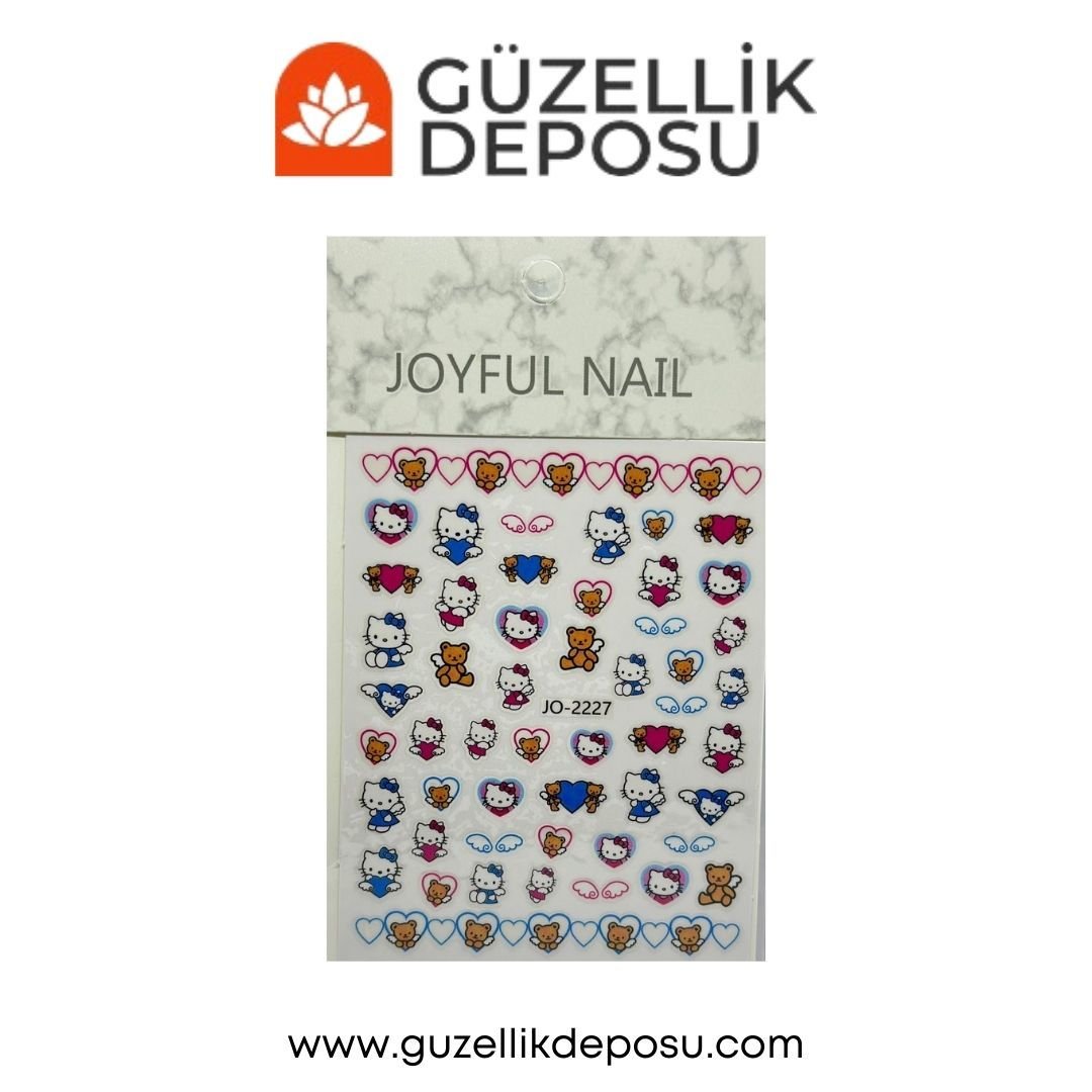 Hello Kitty Tırnak Süsleme Sticker 2227
