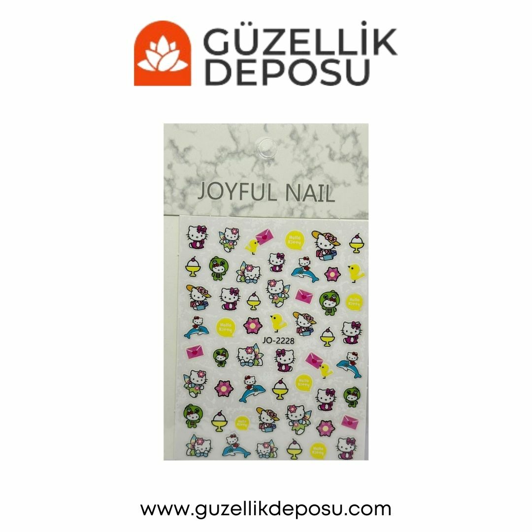 Hello Kitty Tırnak Süsleme Sticker 2228