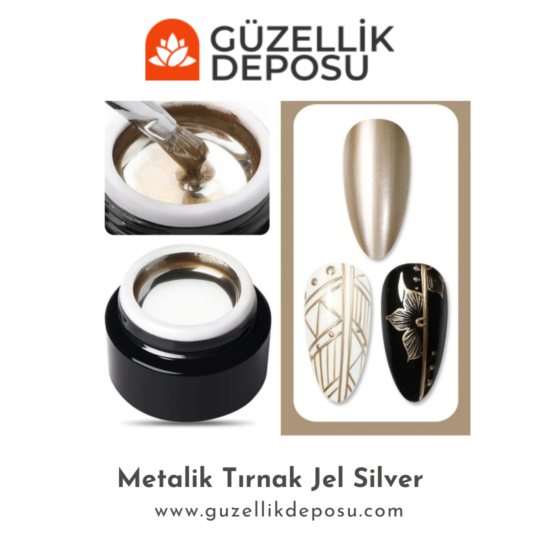Protez Tırnak Metalik Jel Gold (Metalik Çizim Jeli)