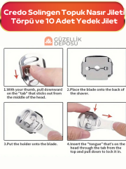 Credo Topuk Nasır Jileti 10 Yedekli