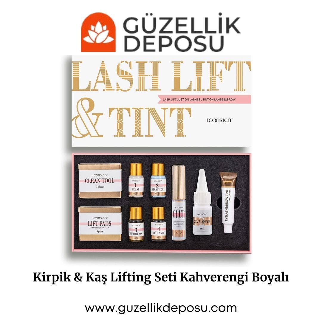 İconsign Kirpik & Kaş Lifting Kahverengi Boyalı