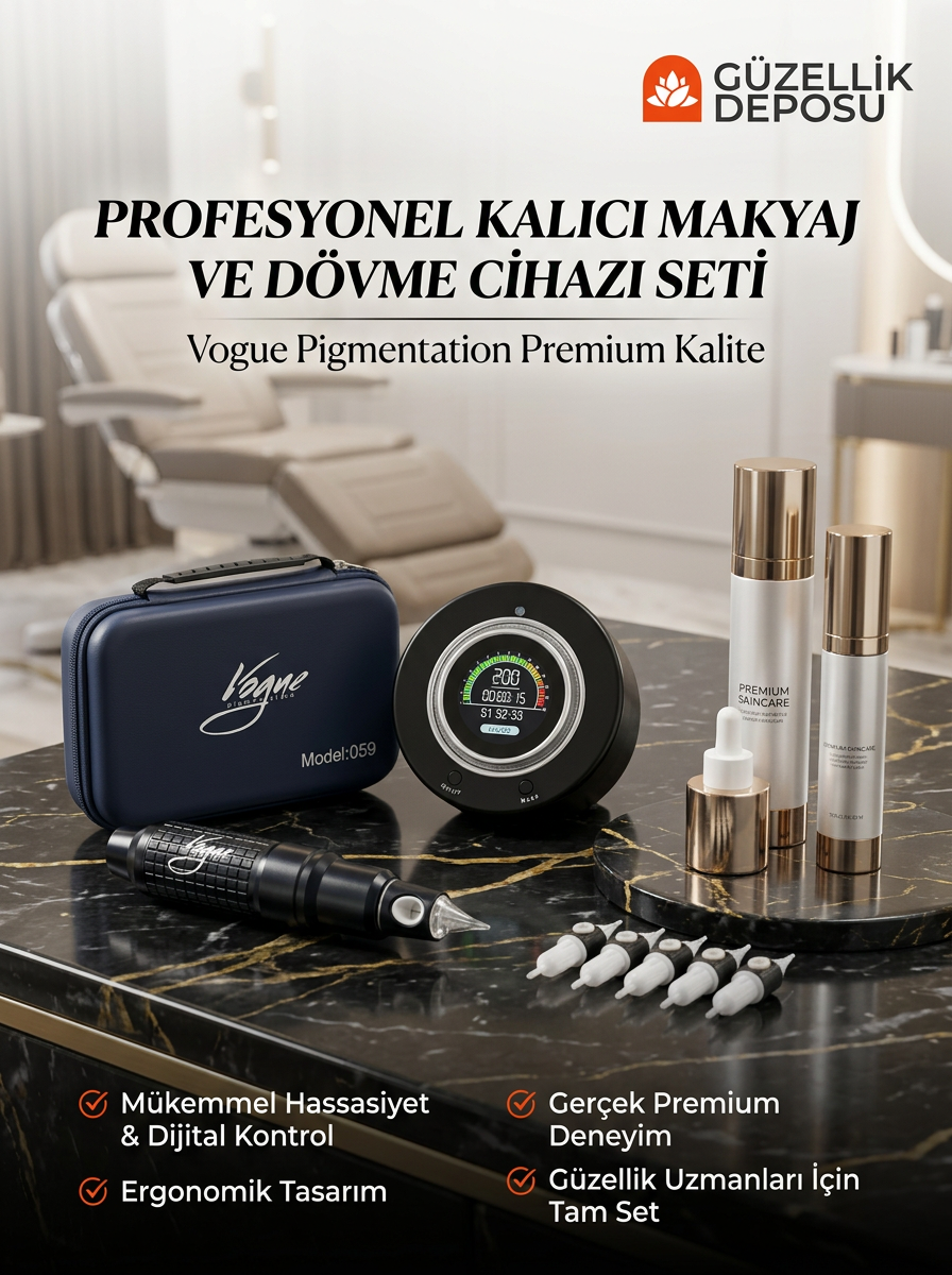 Vogue Profesyonel Kalıcı Makkyaj ve Dövme Cihazı (Makinesi)