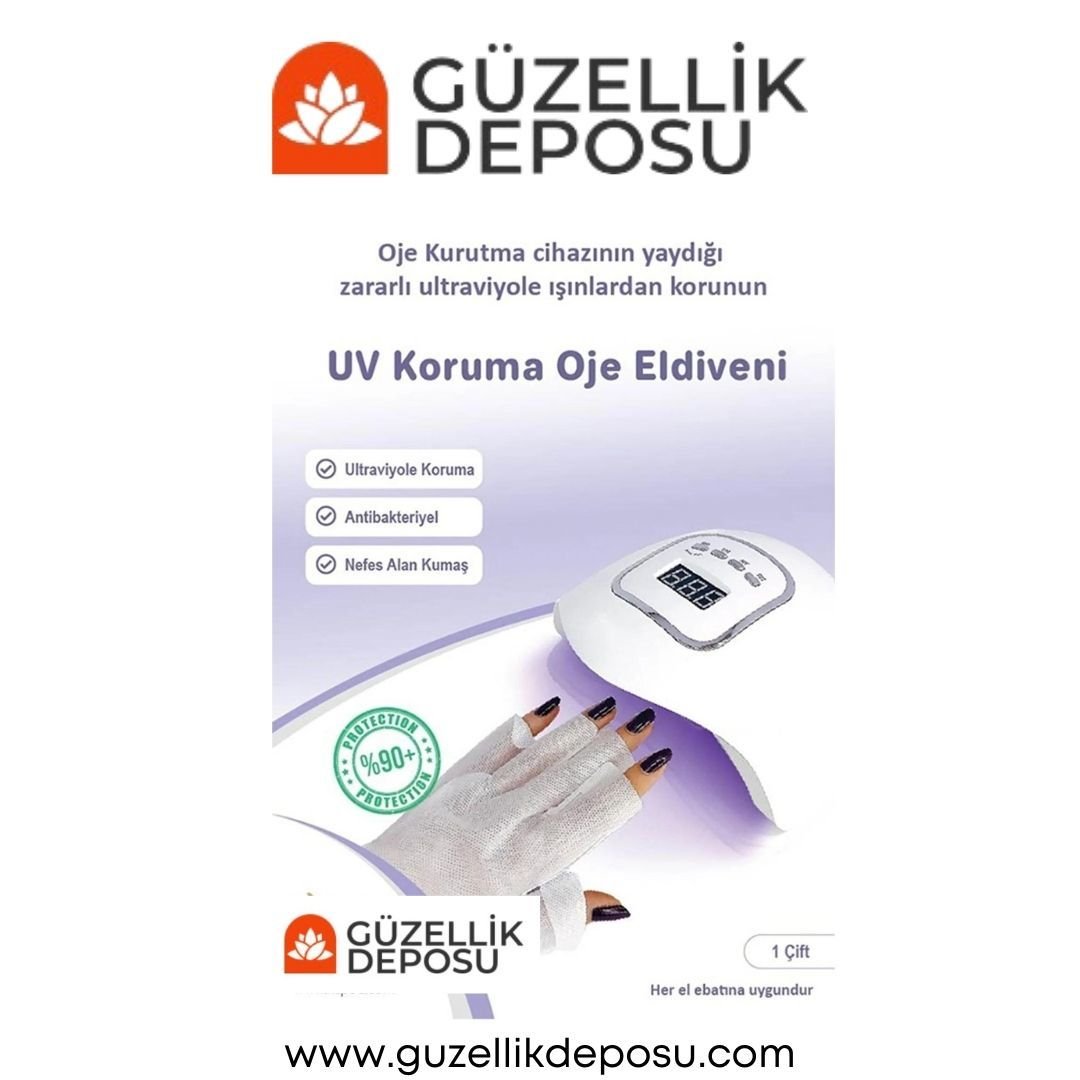 Protez Tırnak Uv Koruyucu Eldiven 1 Çift