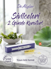 Dr. Algler Acne Clear Gel - Sivilce Karşıtı Kurutucu Jel 10 ml - 2 Günde Etkili %100 Organik Yosun Özlü Bakım