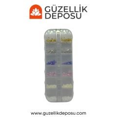 Nail Art Tırnak Süsleme İnci Çeşitleri 12'li