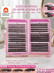 Temu Takma Kirpik Seti 30D / 100D Boyları 10mm / 16mm