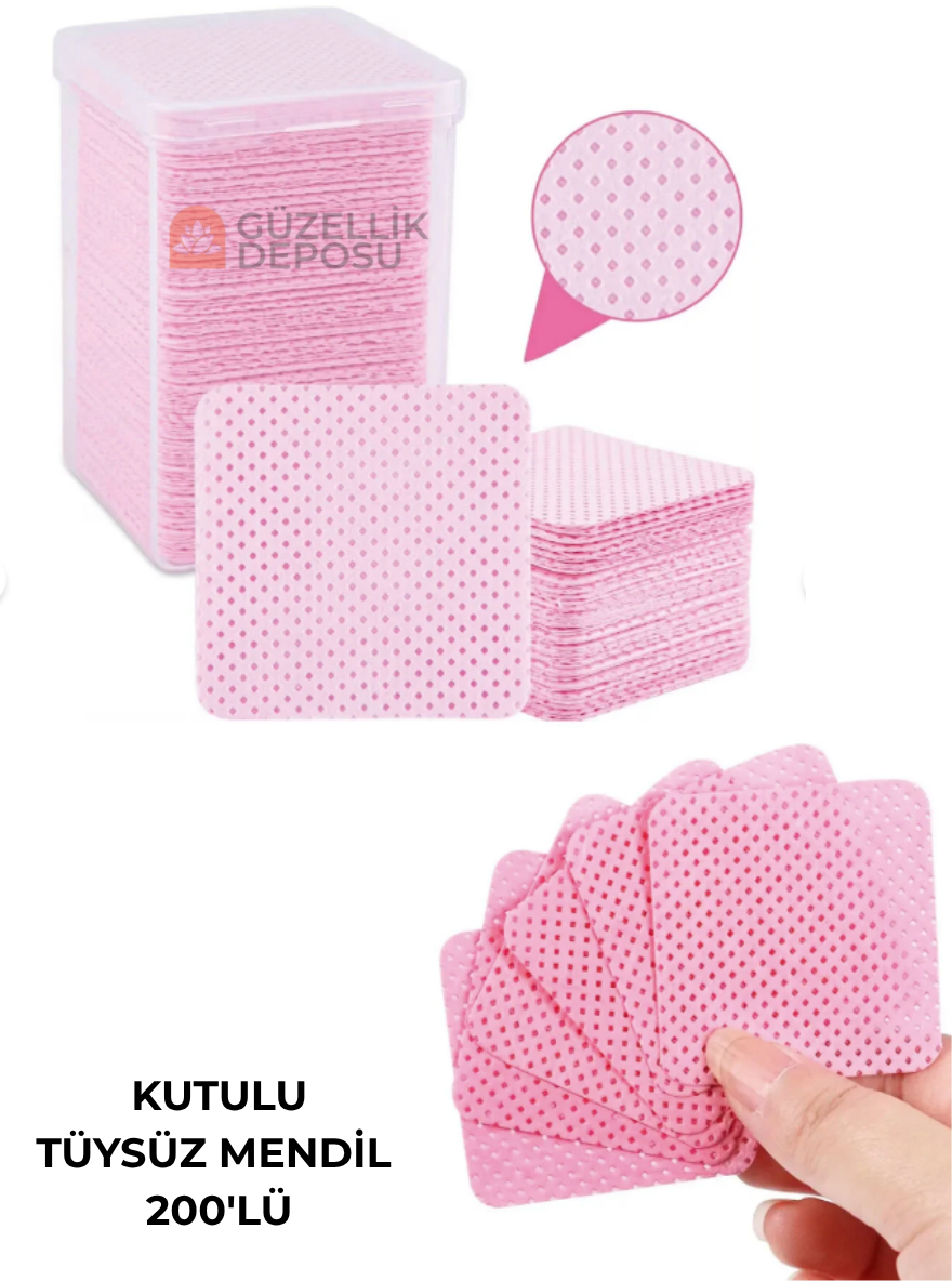 Kutulu Tüysüz Mendil (Delikli Model)