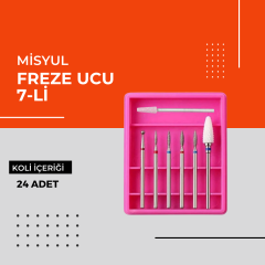 (Toptan) Freze Ucu 7-li 1 Koli (24 Adet)