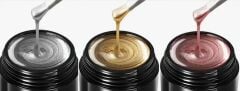Protez Tırnak Metalik Çizim Jeli Rose Gold 5ml