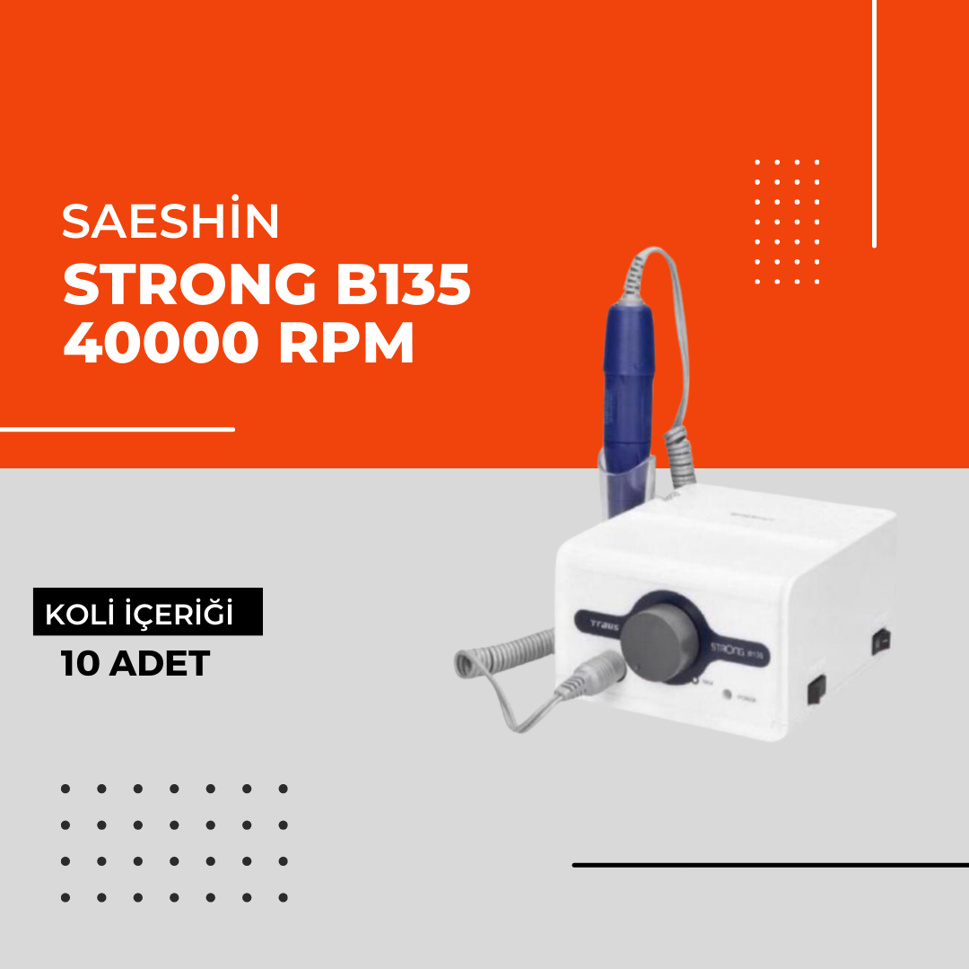 (Toptan) Saeshin Strong B135 Freze Makinesi 1 Koli (10 Adet)