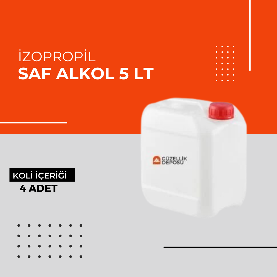 (Toptan) Saf Alkol (İPA) 5LT 1 Koli (4 Adet)