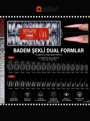 Protez Tırnak Sandwich Dual Form Tips 256'lı Almond