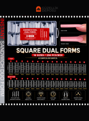 Protez Tırnak Sandwich Dual Form Tips 256'lı Square