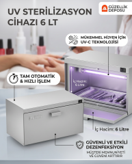 Goldterm Uv Steril Cihazı 6 Litre (Sterilizasyon Makinesi)