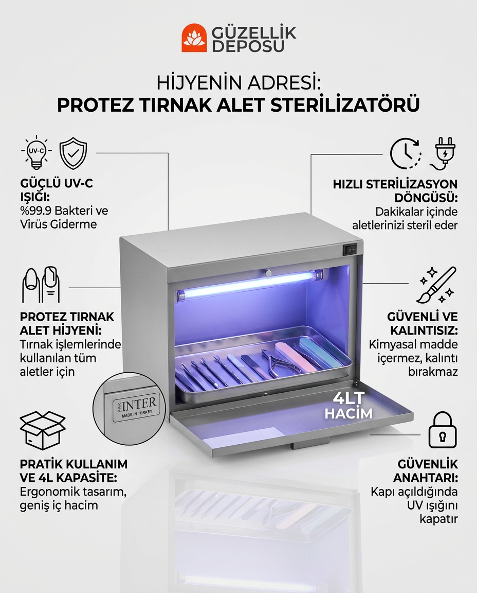 Goldterm Uv Steril Cihazı 4 Litre (Sterilizasyon Makinesi)