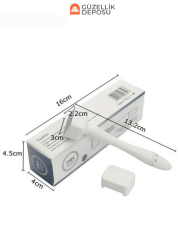 Ayarlanabilir Titanyum İğneli Dermastamp Dermaroller Cilt Ve Saç Yenileme Aparatı (0.25 - 3.0 mm)