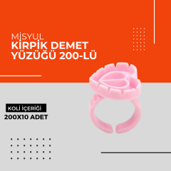 (Toptan) Kirpik Demet Yüzüğü 200-lü 1 Koli (10 paket)