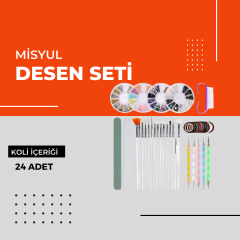 (Toptan) Misyul Desen Seti 1 Koli (24 Paket)