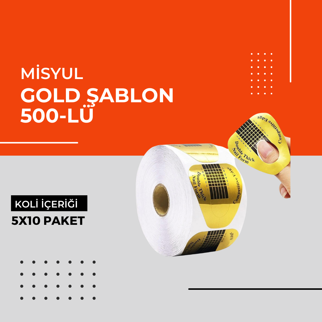 (Toptan) Gold Şablon 500-lü 1 Koli (5x10 Adet)