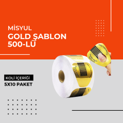 (Toptan) Gold Şablon 500-lü 1 Koli (5x10 Adet)