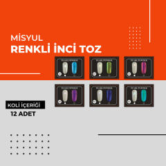 (Toptan) İnci Tozu Renk Çeşitleri 1 Paket (50 Adet)
