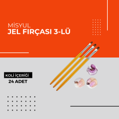 (Toptan) Jel Fırçası 3-lü 1 Koli (24 Adet)