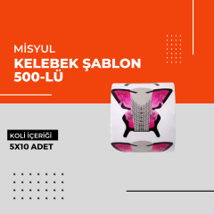 (Toptan) Kelebek Şablon 500-lü 1 Koli (5x10 Adet)