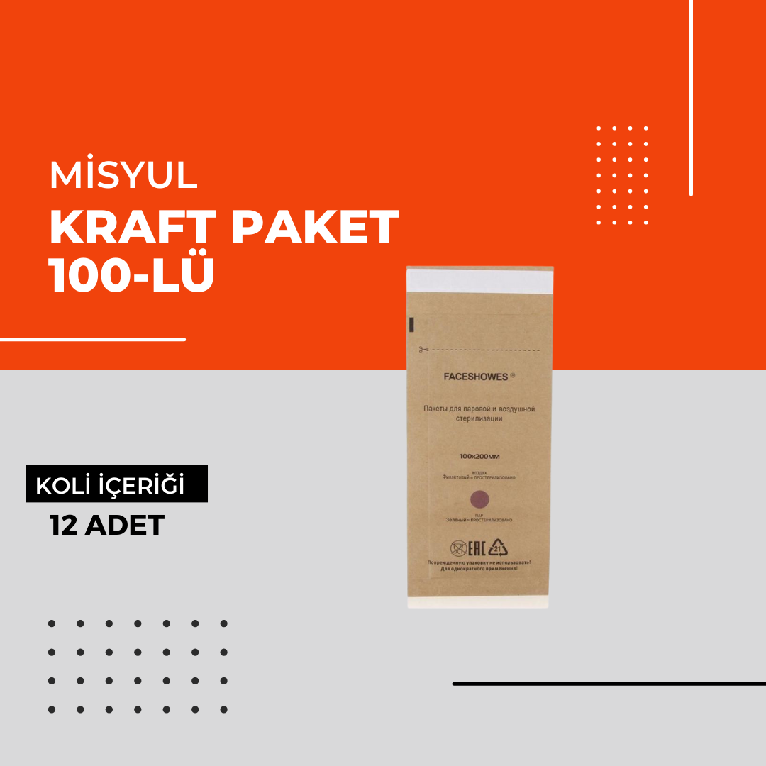 (Toptan) Kraft Paket 100-lü 1 Koli (25 Adet)