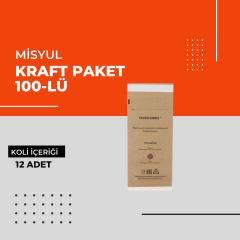 (Toptan) Kraft Paket 100-lü 1 Koli (25 Adet)